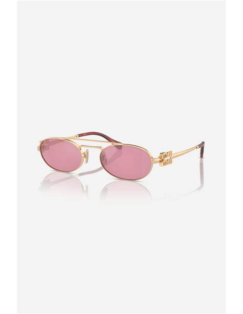 miu miu sonnenbrille 54zs|Miu Miu™ MU 54ZS Oval Sunglasses .